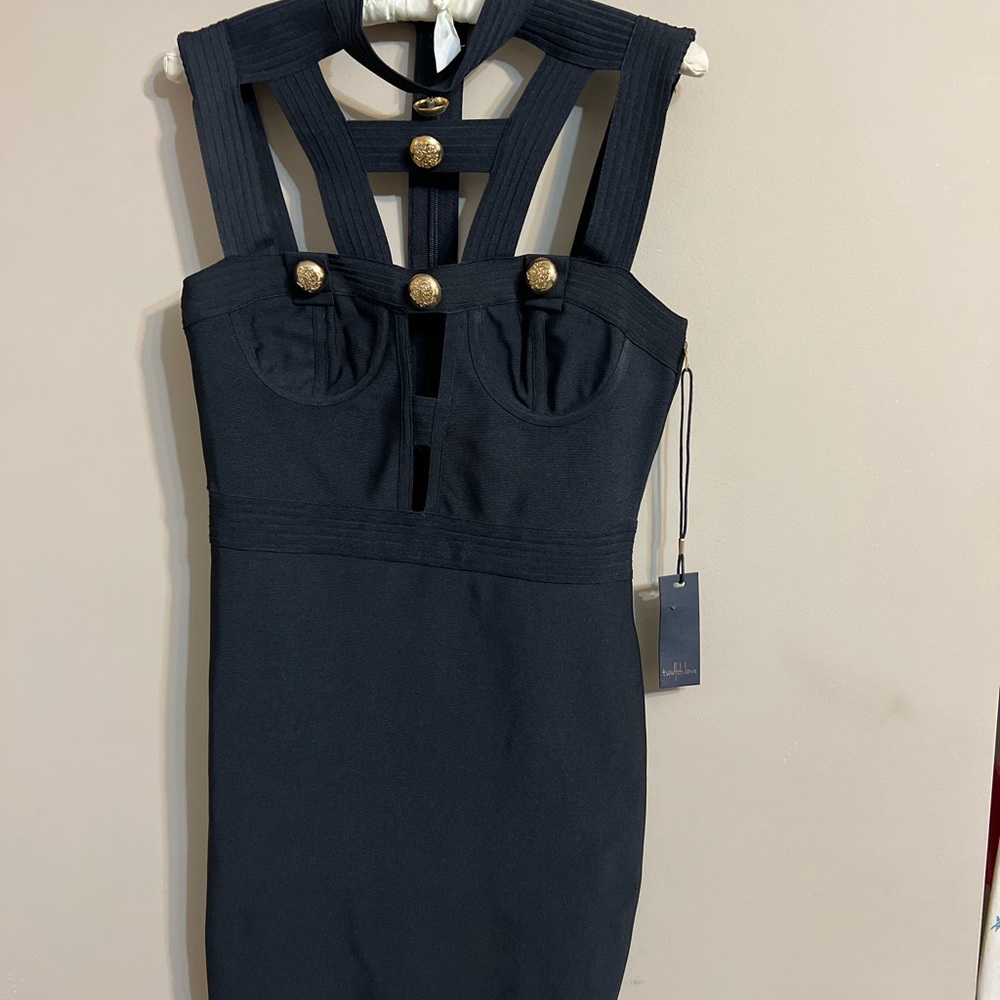 Exotic black dress